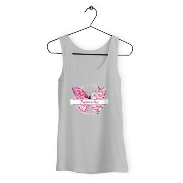 Positive Vibes  Butterfly Print Loose fitting women's tank top