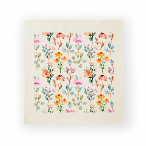 Floral Print Cotton Cushion Cover