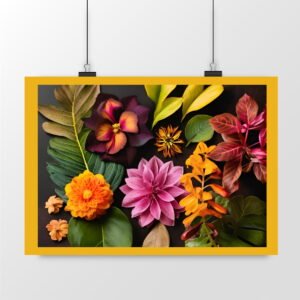 Floral Design Horizontal Poster