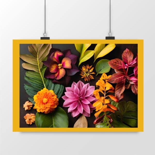 Floral Design Horizontal Poster