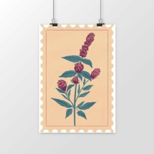 Purple-Flowered Plant Vertical poster