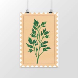 Green Leafy Plant Vertical poster