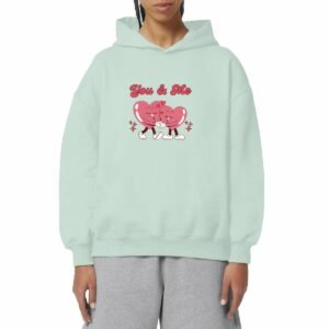 Playful Couple Unisex oversized hoodie